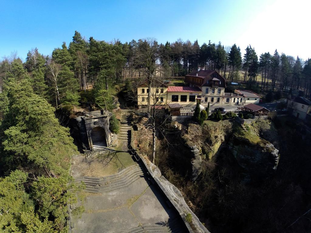 Hotel Garni Belveder Hřensko Buitenkant foto
